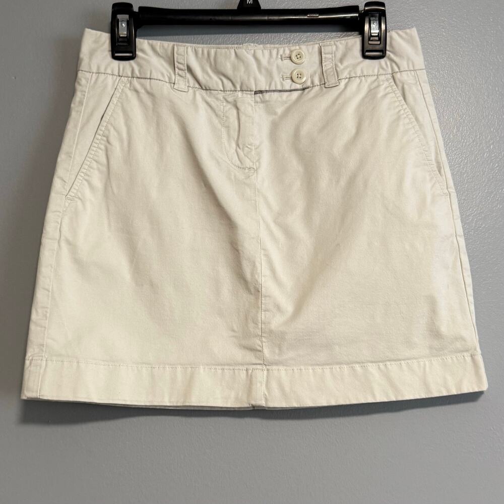 Vineyard Vines Tan Khaki Mini Skirt 2